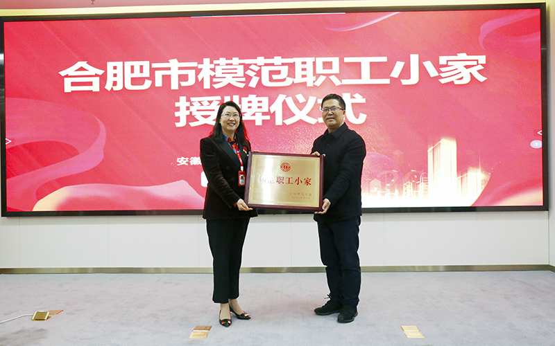 Welcome大发科技荣获合肥市“模范职工小家”荣誉称号